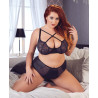 Set Con Reggiseno ferretto nero e slip