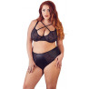 Set Con Reggiseno ferretto nero e slip