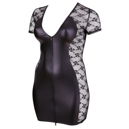 Dress with a deep neckline