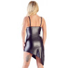 Dress with the eye-catching transparent tulle inserts
