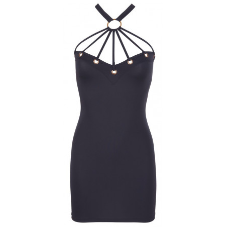 Black Dress with decorative eyelets