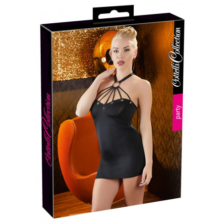 Black Dress with decorative eyelets