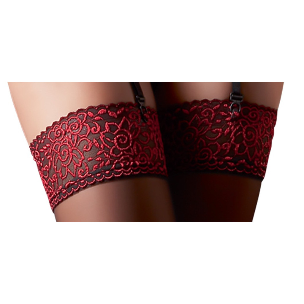 Collant con fascia rossa