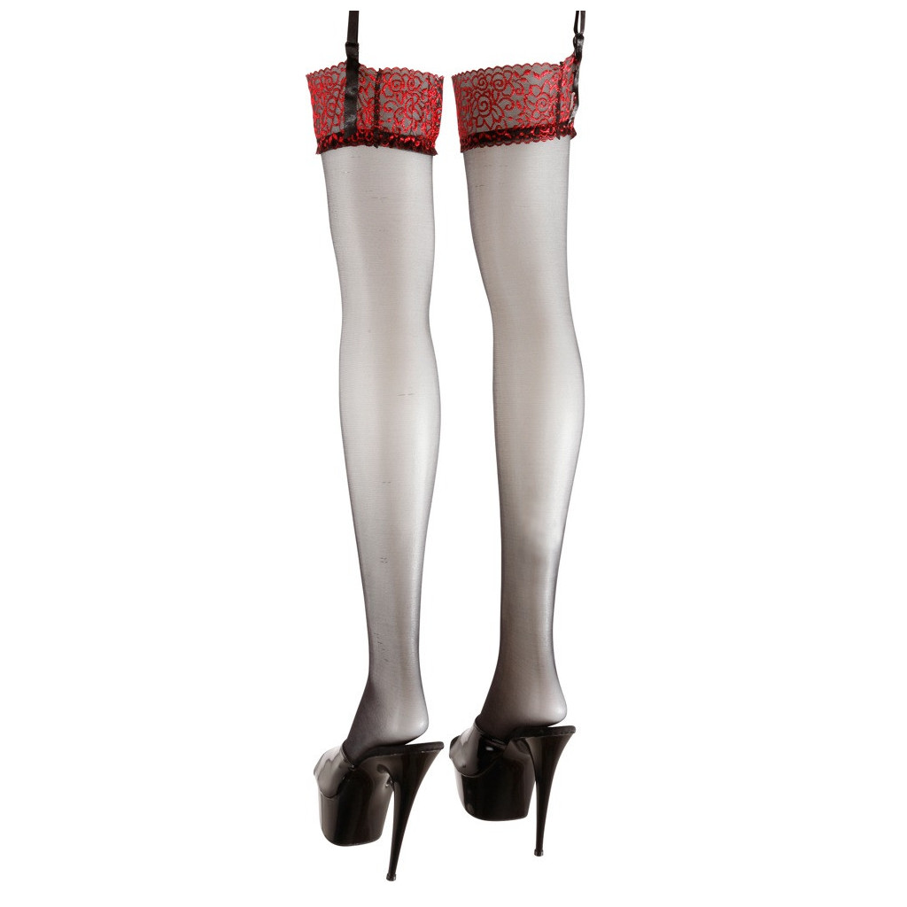 Collant con fascia rossa