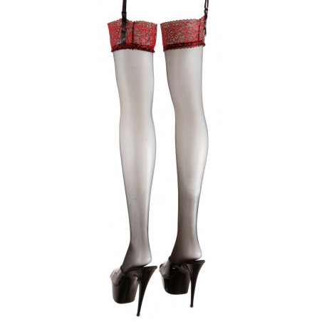 Collant con fascia rossa
