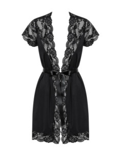 Elegant, black peignoir 2
