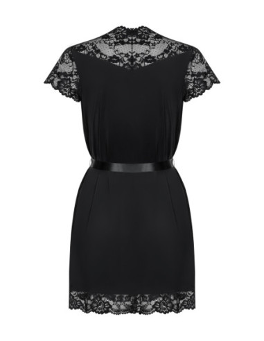 Elegant, black peignoir