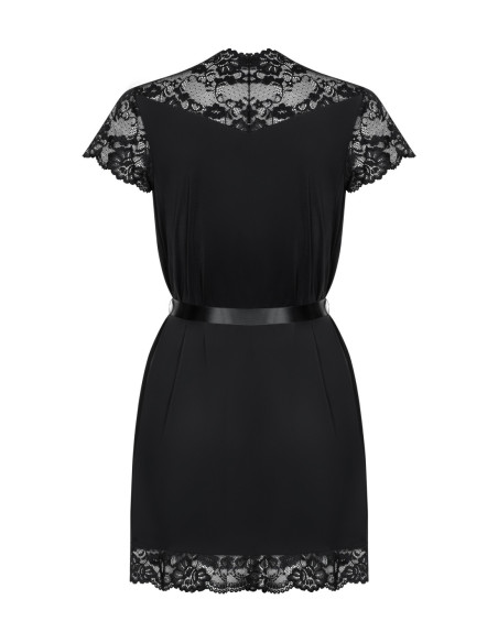 Elegant, black peignoir