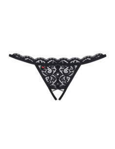 Black crotchless thong 2