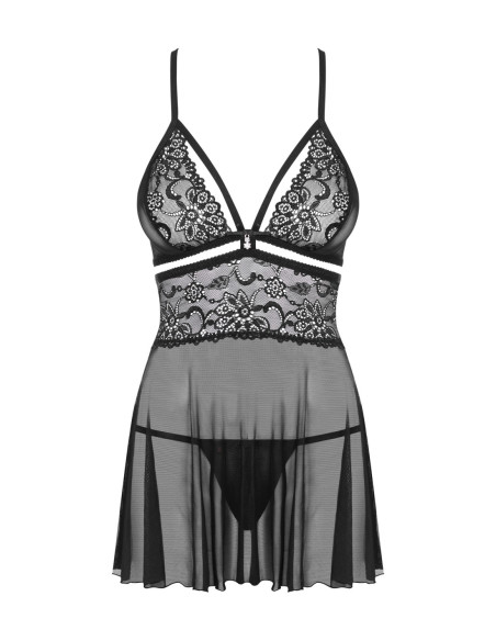 Black babydoll & thong