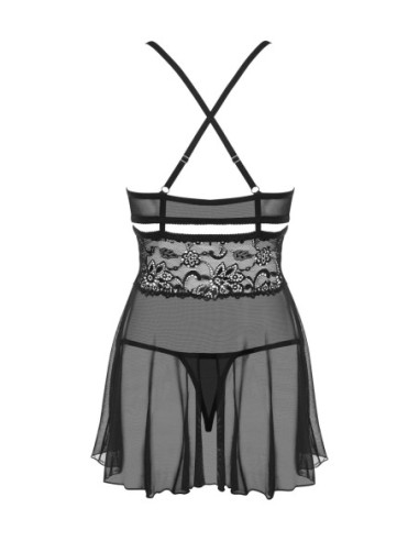 Black babydoll & thong