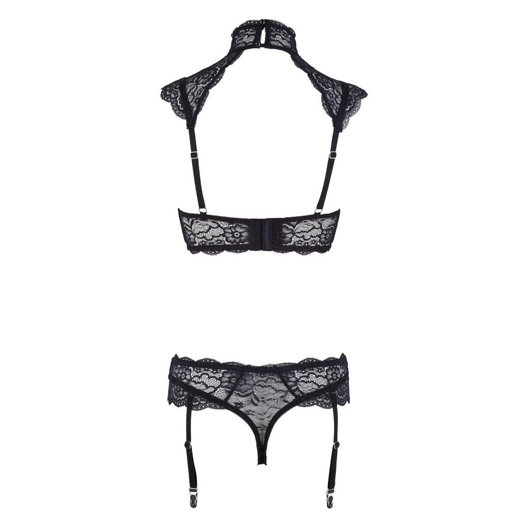 Set Reggiseno con scollatura in pizzo floreale