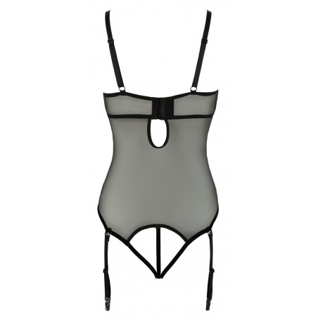Body Con Reggicalze e Strisce di Velluto