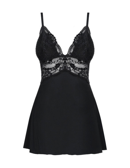 810-BAB-1 babydoll e perizoma nera