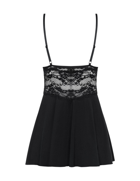 810-BAB-1 babydoll e perizoma nera