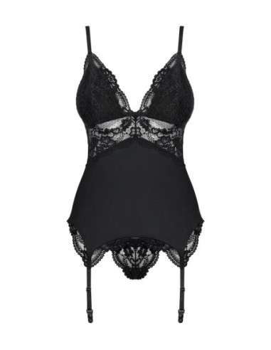 810-COR-1 corsetto e perizoma nero