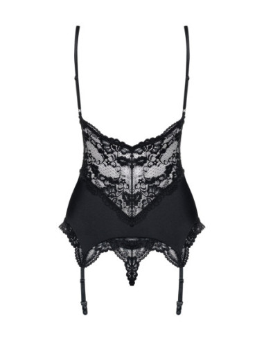 810-COR-1 corsetto e perizoma nero