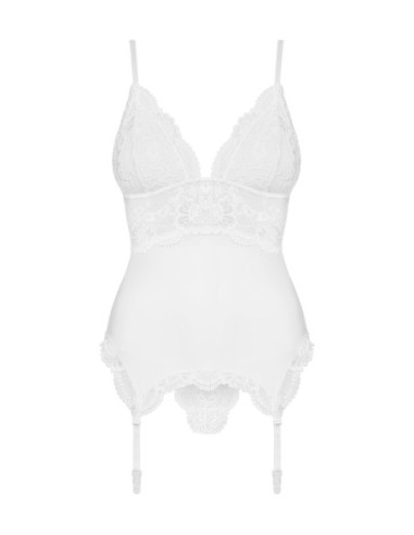810-COR-2 corsetto e perizoma bianco