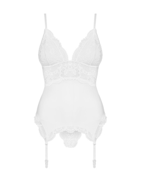 810-COR-2 corsetto e perizoma bianco