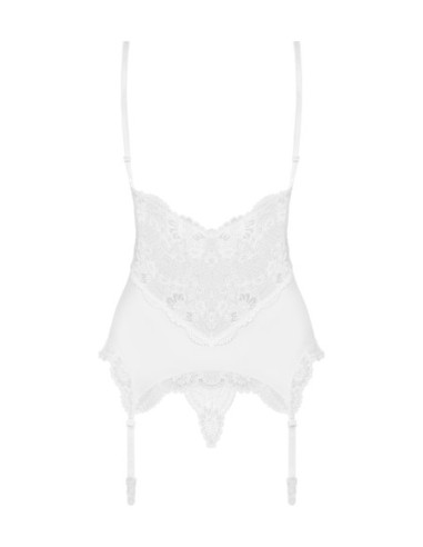 810-COR-2 corsetto e perizoma bianco