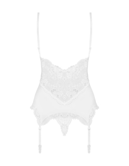 810-COR-2 corsetto e perizoma bianco