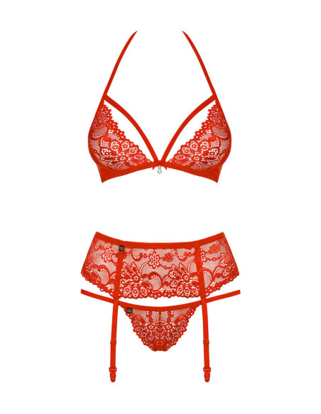 838-SEG-3 completo 3 pezzi rosso