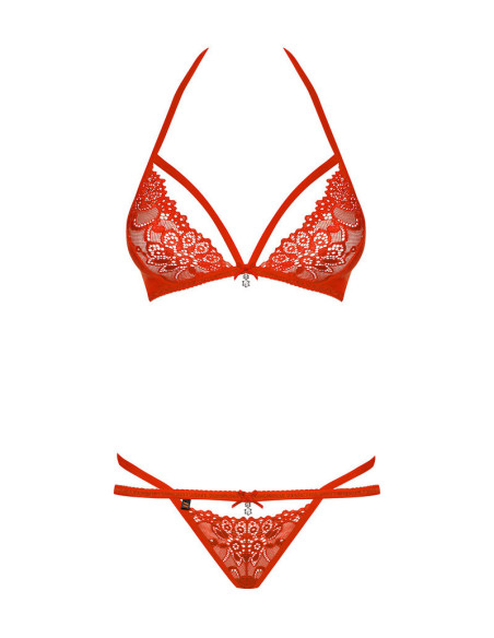 838-SET-3 completo 2 pezzi rosso