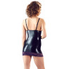 Wetlook sexy mini dress with lace