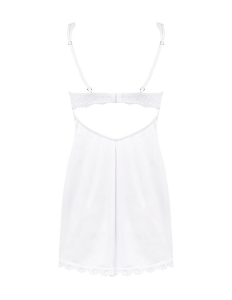 Prima Neve Chemise sensuale bianca e perizoma