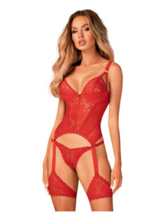 Red corset & thong