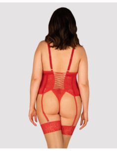 Red corset & thong 2