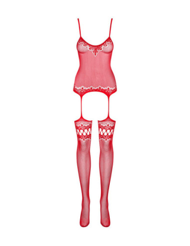 Bodystocking F214 rosso