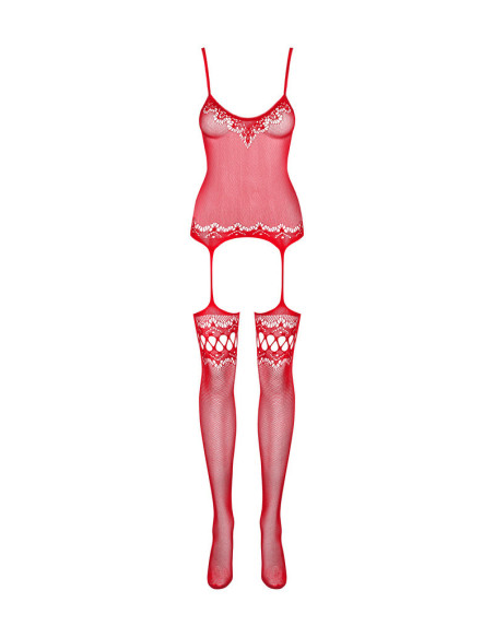 Bodystocking F214 rosso