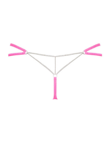 Chainty - Perizoma rosa con catena