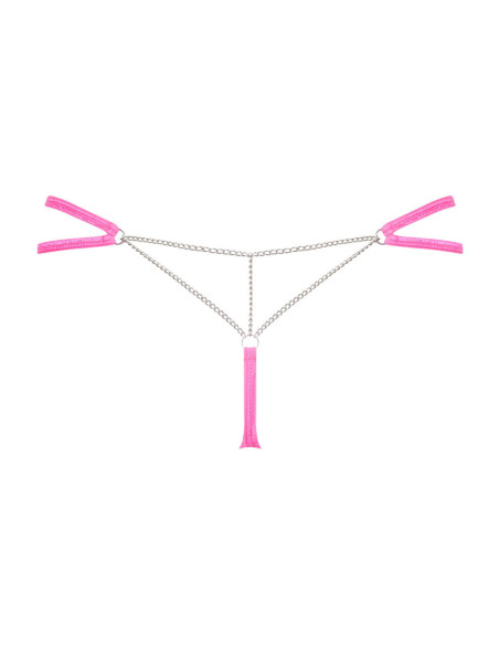 Chainty - Perizoma rosa con catena