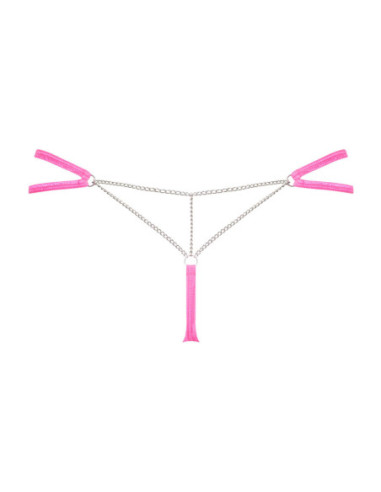 Chainty - Perizoma rosa con catena