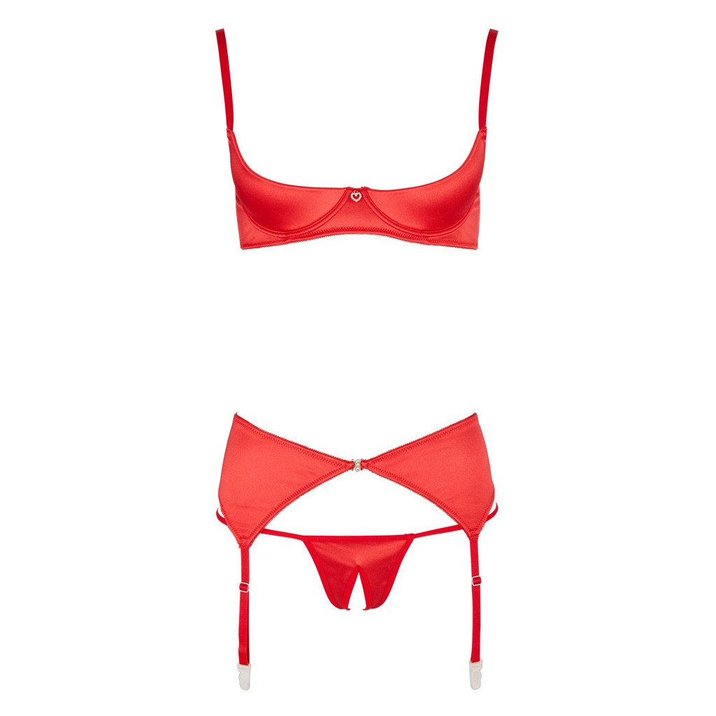 Set Reggiseno a Mensola rosso