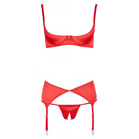 Set Reggiseno a Mensola rosso