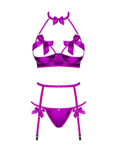 Delishya completo 3 pezzi viola