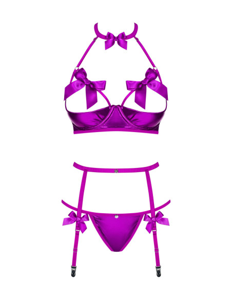 Delishya completo 3 pezzi viola