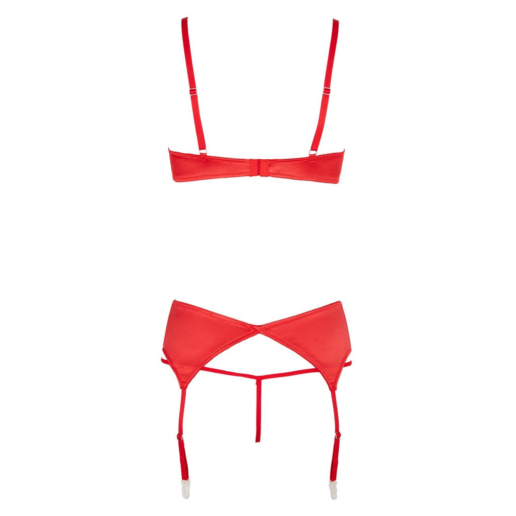 Set Reggiseno a Mensola rosso