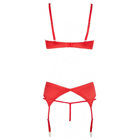 Set Reggiseno a Mensola rosso
