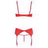 Set Reggiseno a Mensola rosso
