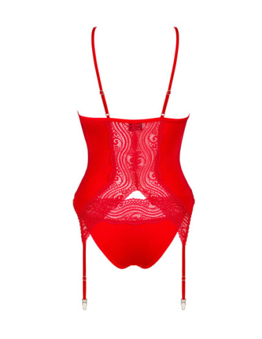 Diyosa corsetto e slip rossi