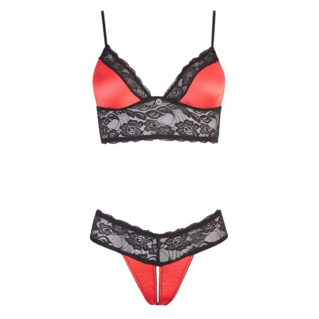 Set Reggiseno in Pizzo e Raso