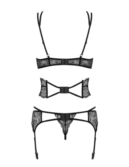 Frivolla completo 4 pezzi nero