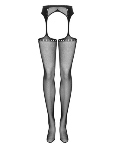 Garter stockings S314 nere