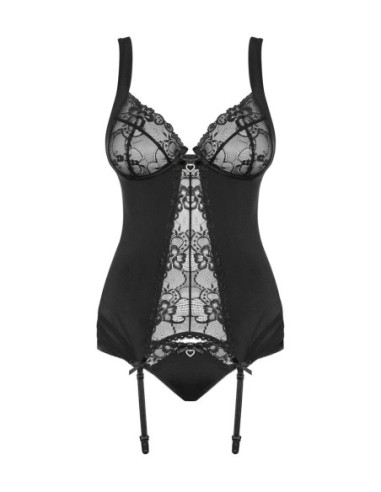 Heartina corsetto e slip nero