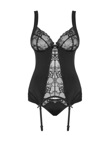 Heartina corsetto e slip nero