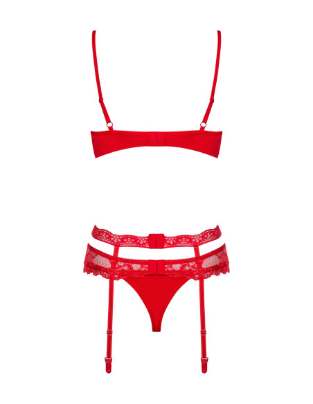Heartina completo 3 pezzi rosso